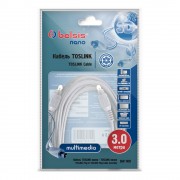 Аудио кабель Belsis multimedia nano BW 1491 TOSLINK вилка - TOSLINK вилка, 3м BL1